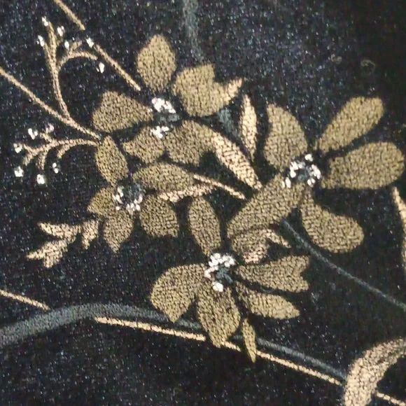 AGB black velvet tank..VINTAGE - Picture 2 of 3